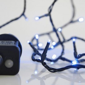 100 Λαμπάκια LED Μπλε 3mm με Προγράμματα, Σειρά, Πράσινο Καλώδιο Ρεύματος 5m Eurolamp
