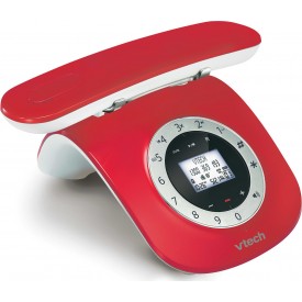 Ασύρματο τηλέφωνο Vtech LS1750 τεχνολογίας DECT/GAP Κόκκινο με τηλεφωνητή