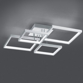 Trio Lighting Sorrento Φωτιστικό Οροφής LED 24W Βουρτσισμένο Αλουμίνιο Χρώμα 627710405