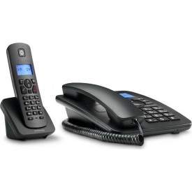 Ενσυρμάτο/Ασύρματο τηλέφωνο Motorola C4201 Combo Μαύρο