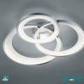 Φωτιστικό Οροφής Trio Lighting Granada 673810306 Χρώμιο, Λευκό