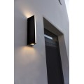 Lutec Leo Απλίκα Up-Down LED 11W Σε Σκούρο Γκρί Χρώμα IP54 5192701335