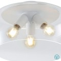 Φωτιστικό Οροφής Retro Trio Lighting Valente 600600331 Λευκό Ματ