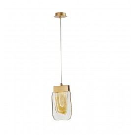 Κρεμαστό Φωτιστικό Οροφής Grani σε χρυσό και κεχριμπάρι 9160281 Nova Luce