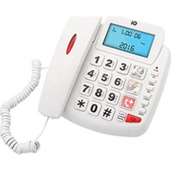 IQ DT-891CID New Ενσύρματο Τηλέφωνο Γραφείου Λευκό