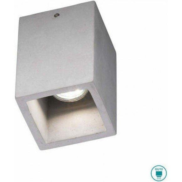 Φωτιστικό Οροφής Τσιμεντένιο Trio Lighting Cube 606600178